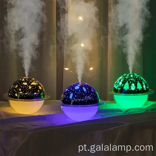 Umidificador de luz noturno com suporte, alimentado por USB